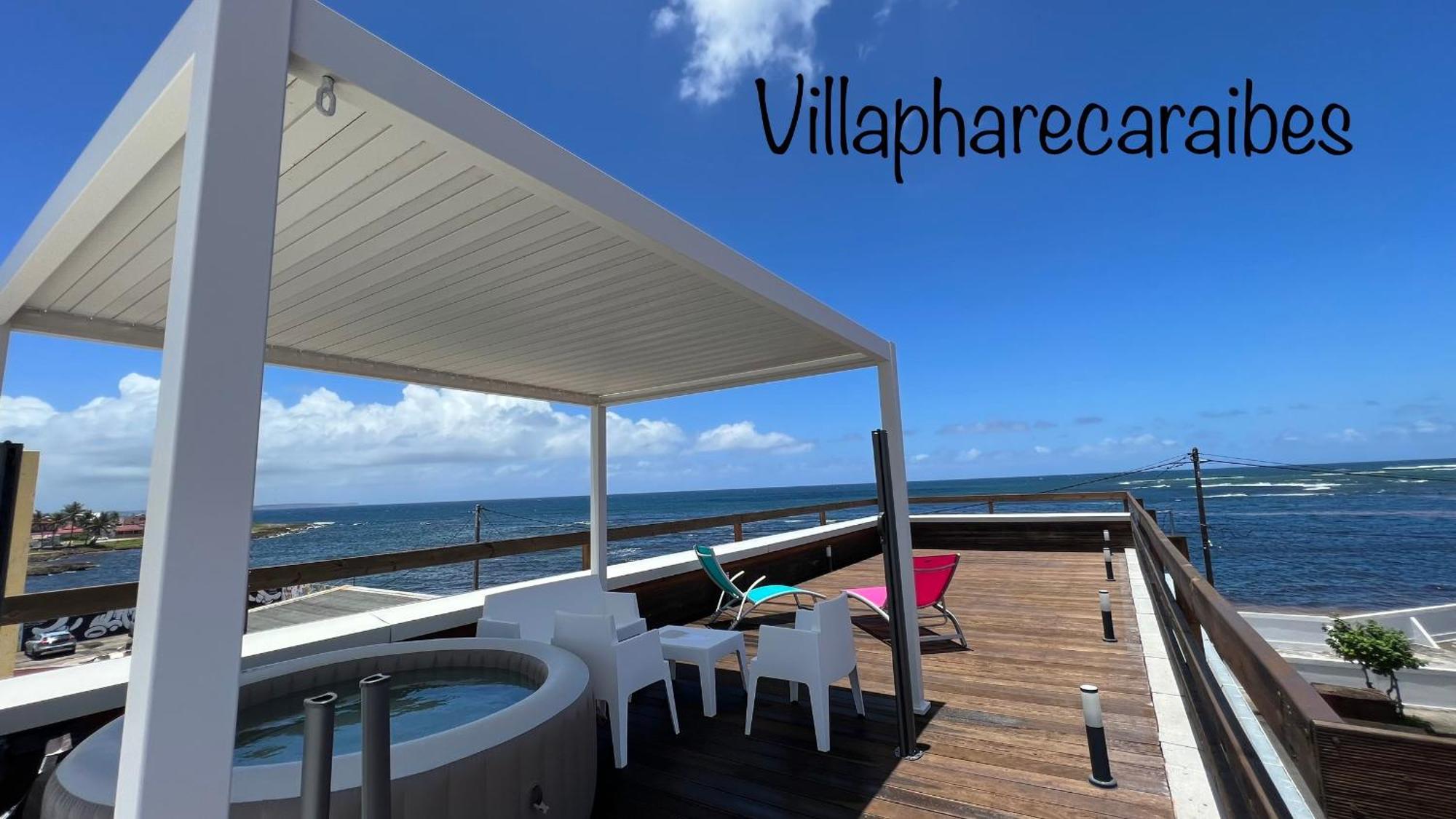 Villa Phare Caraibes Guadeloupe - Rooftop Jacuzzi & Ocean View ル・ムル エクステリア 写真